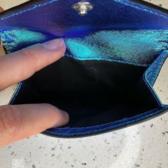 Rebecca Minkoff Irredescent Blue Wallet - Picture 6 of 7